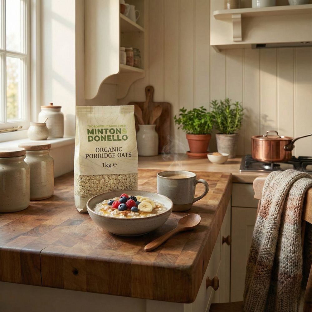 Minton & Donello Organic Porridge Oats 6 x 1Kg