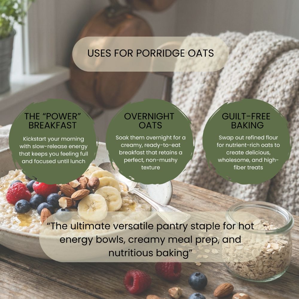 Minton & Donello Organic Porridge Oats 6 x 1Kg