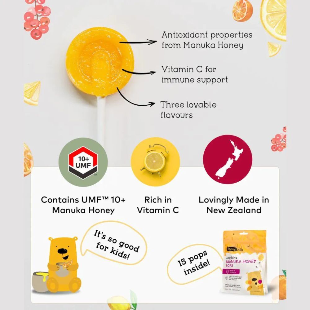 Comvita Kids Manuka Honey Lollipops 15 Pack