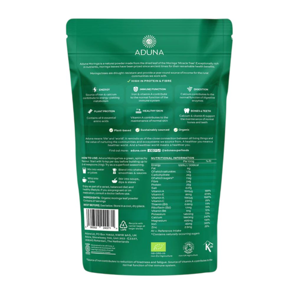 Aduna Moringa Superleaf Powder 275g