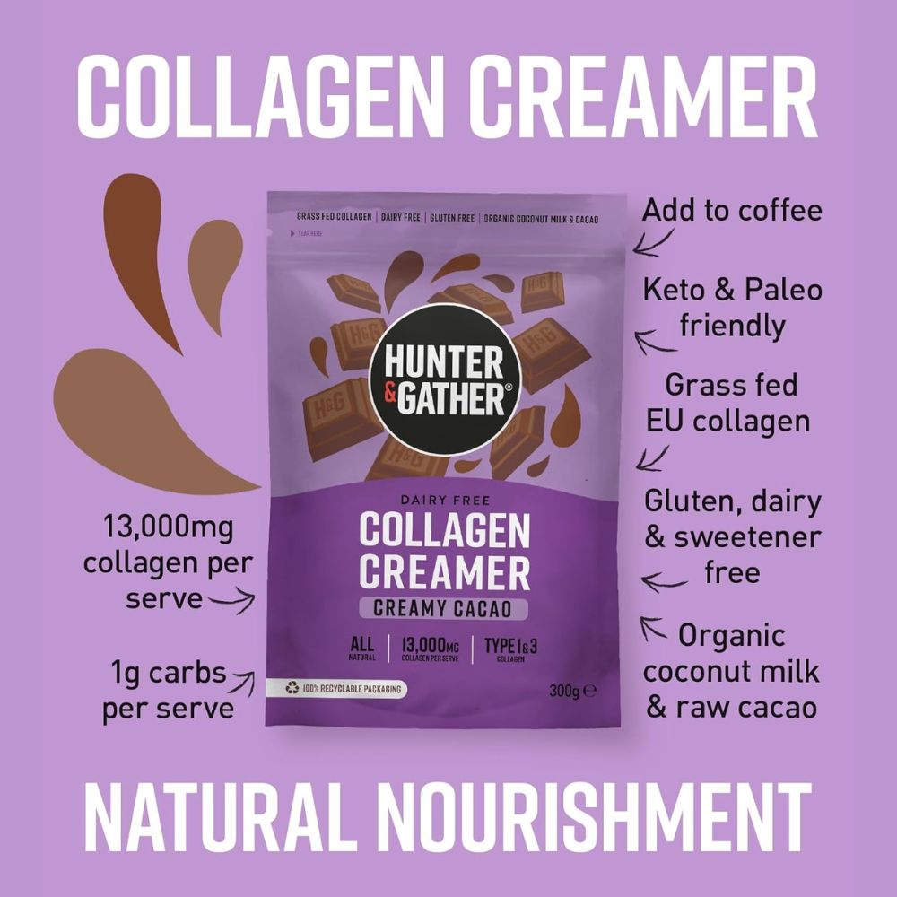 Hunter & Gather Cacao Collagen Creamer 300g