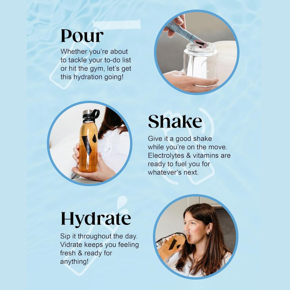 ViDrate Cherry Immunity Hydration Powder Sachets 10 x 3g