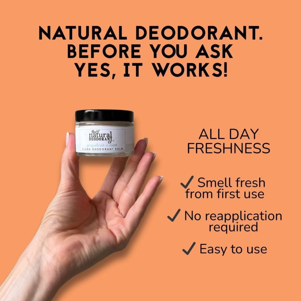 Natural Deo Co Active Deodorant Balm Orange & Bergamot 55g