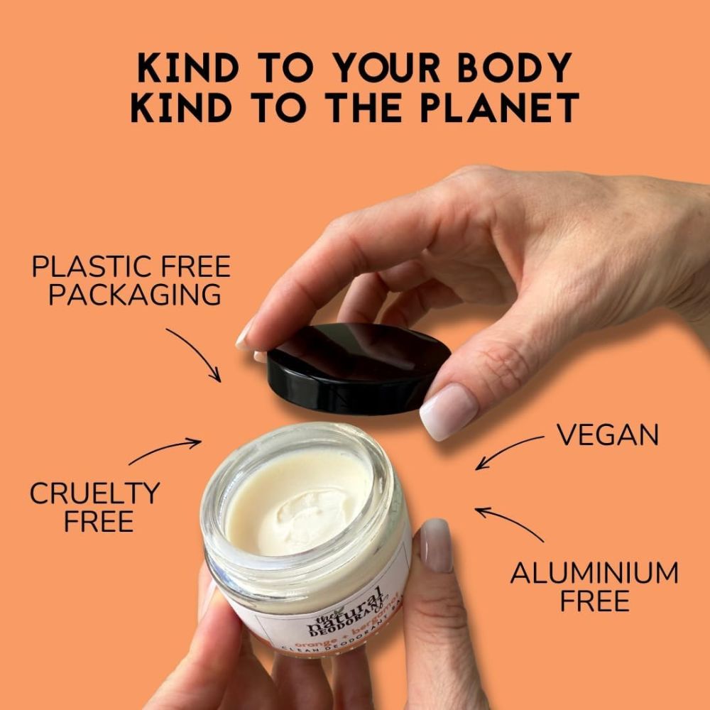 Natural Deo Co Active Deodorant Balm Orange & Bergamot 55g