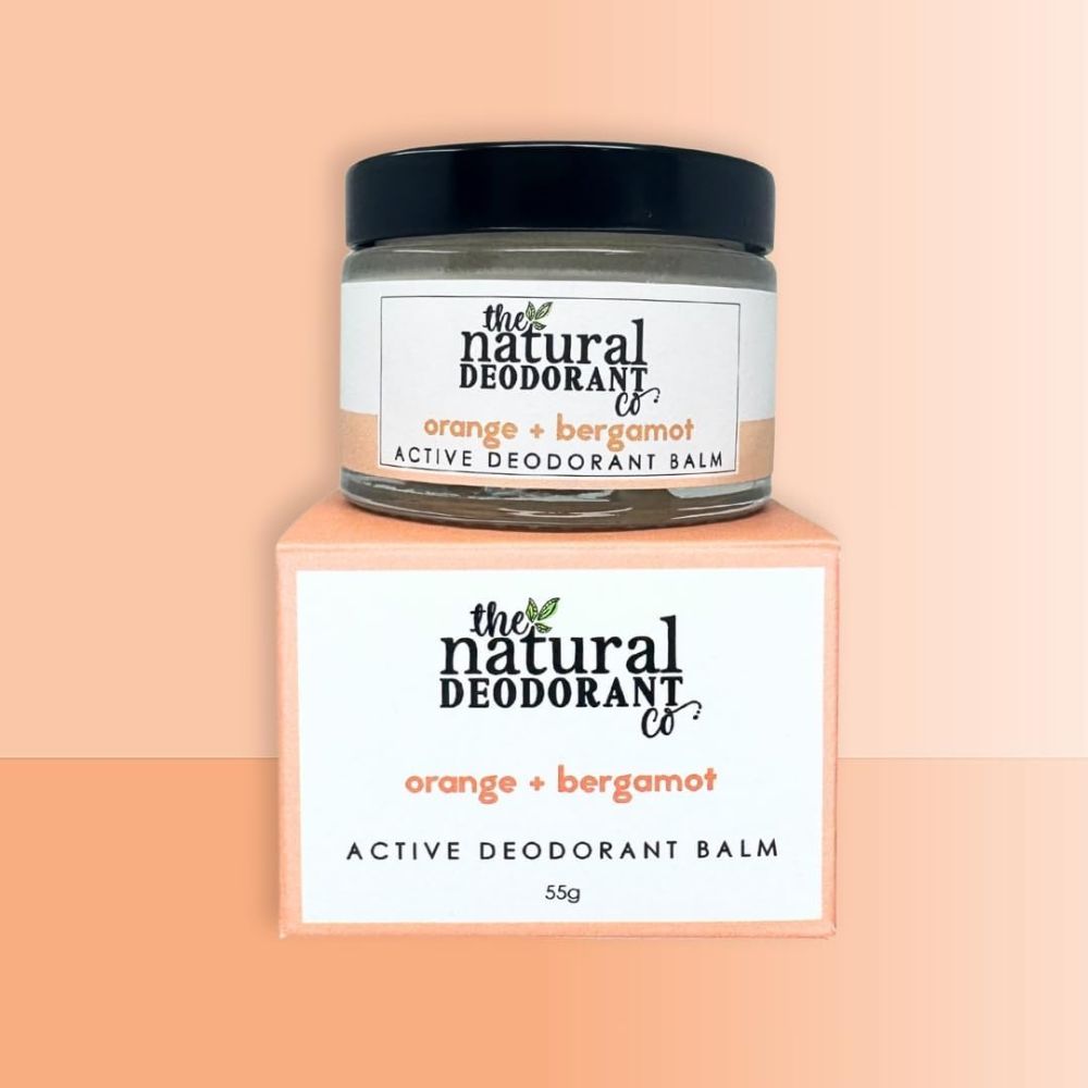 Natural Deo Co Active Deodorant Balm Orange & Bergamot 55g