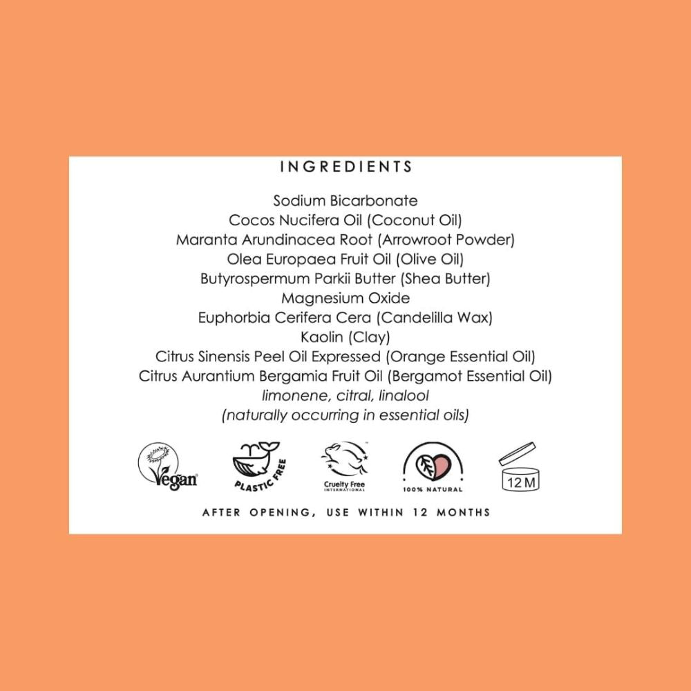 Natural Deo Co Active Deodorant Balm Orange & Bergamot 55g