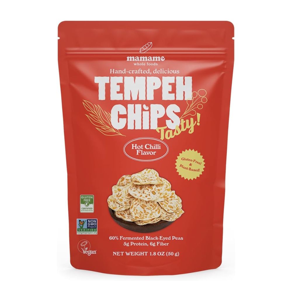 Mamame Hot Chili Tempeh Chips 12 x 50g