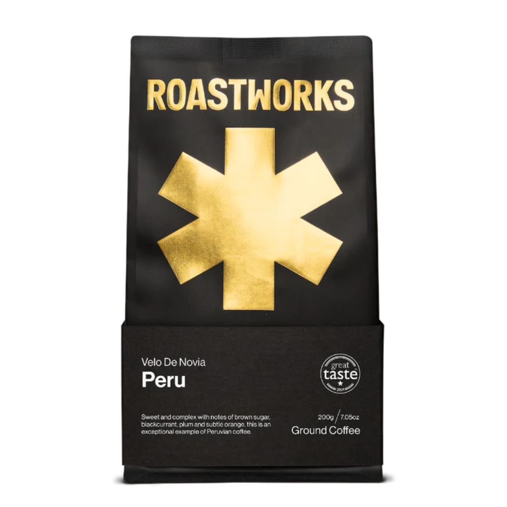 Roastworks Peru Velo De Novia Pre Ground Coffee 200g