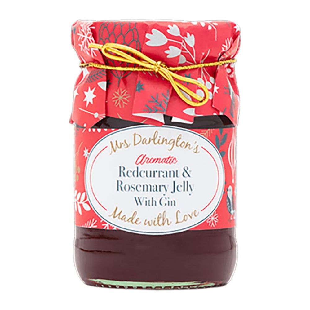 Mrs Darlington's Redcurrant & Rosemary Jelly with Gin 6 x 212g