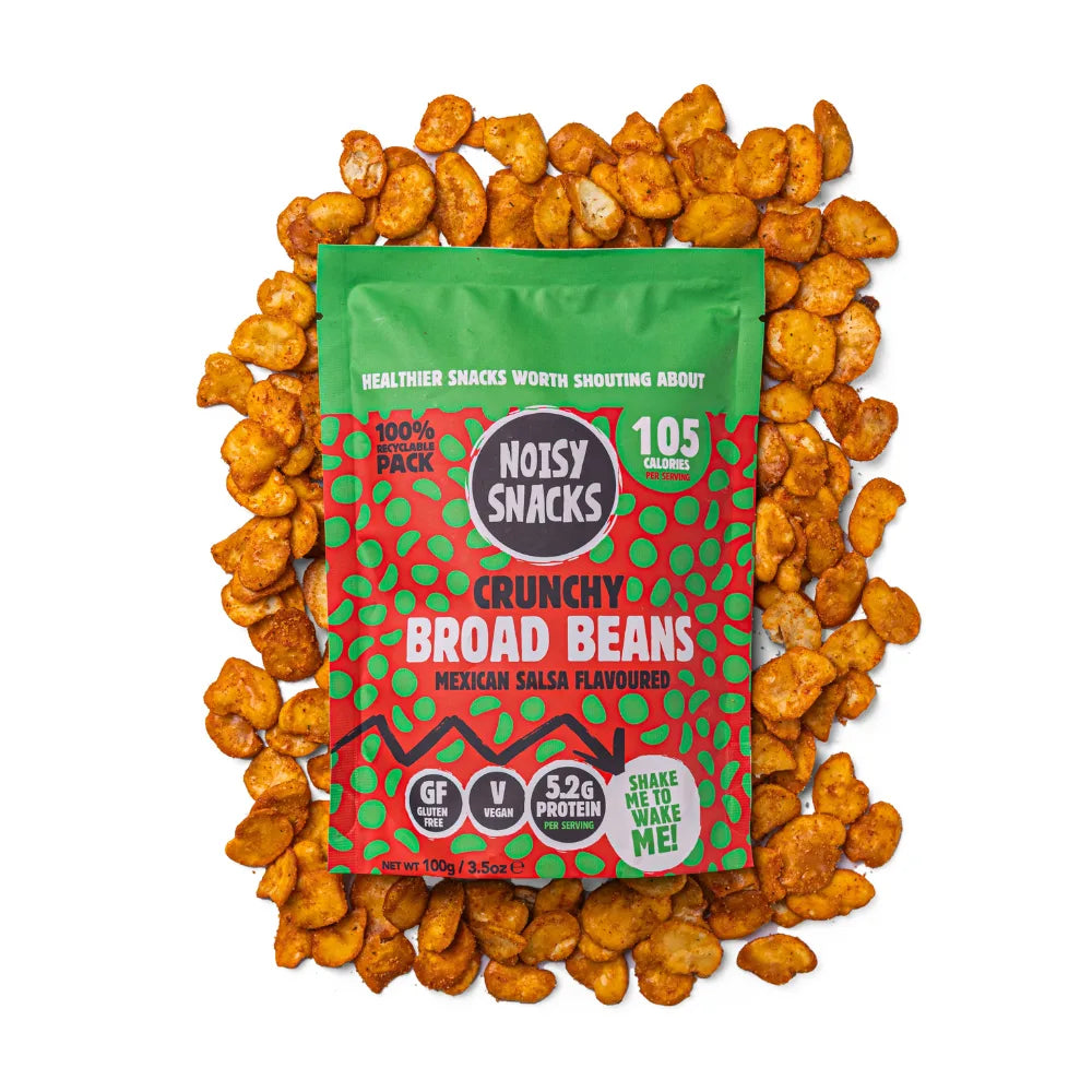 Noisy Snacks Broad Beans Mexican Salsa 7 x 100g