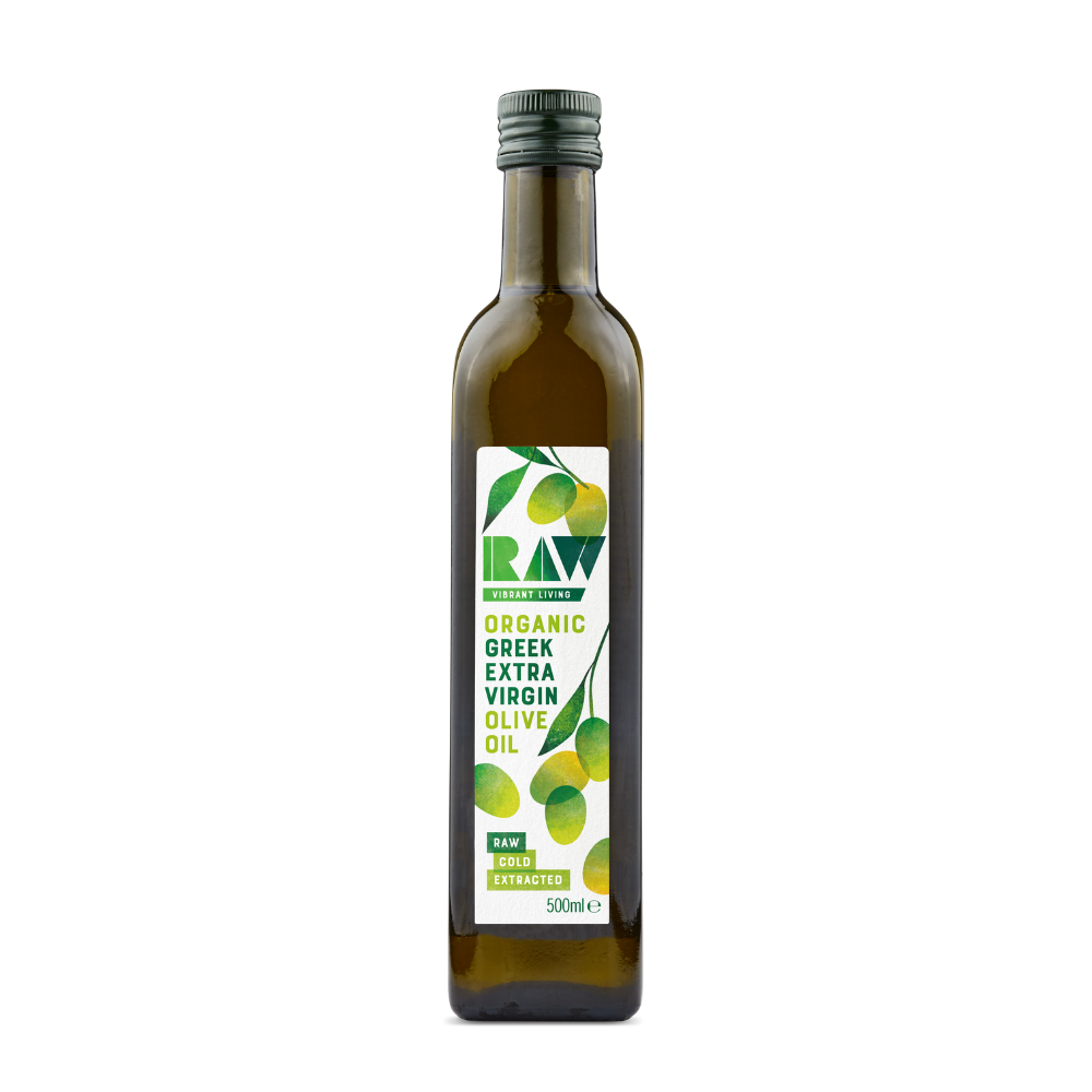 Raw Vibrant Living Organic Greek Extra Virgin Olive Oil 500ml