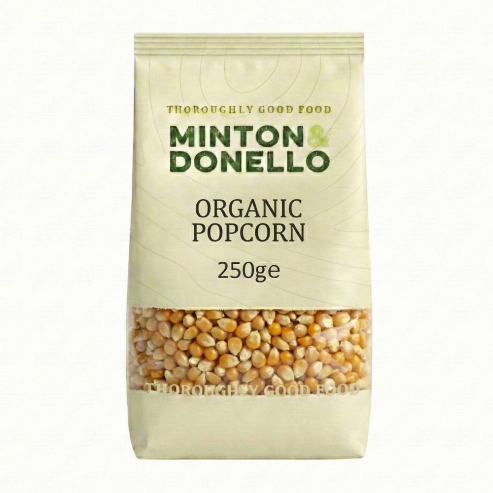 Minton & Donello Organic Popcorn 6 x 250g