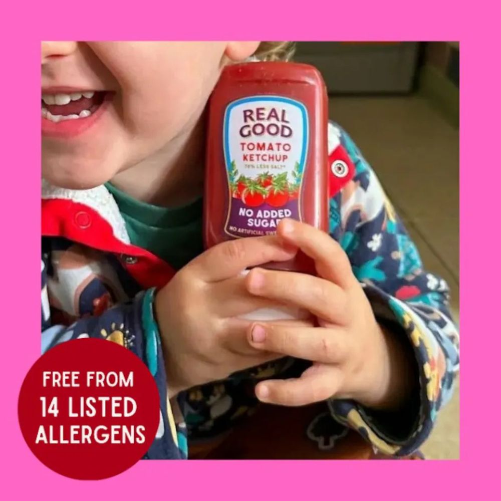 Real Good No Added Sugar Tomato Ketchup 6 x 310g