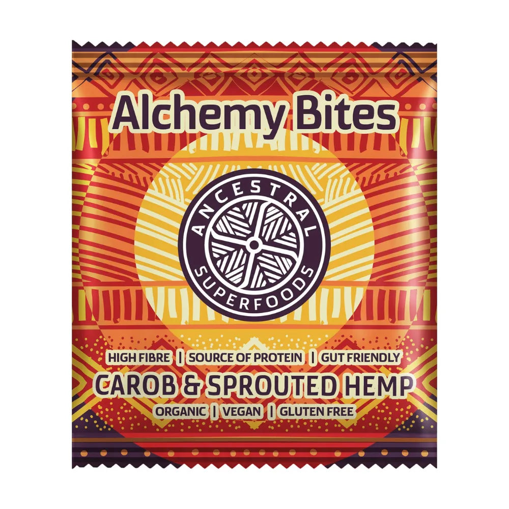 Ancestral Superfoods Alchemy Bites Carob & Sprouted Hemp 8 x 40g