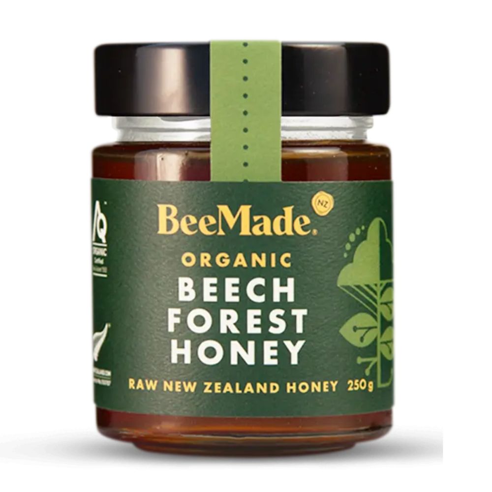 BeeMade Organic New Zealand Beech Forest Honey 250g