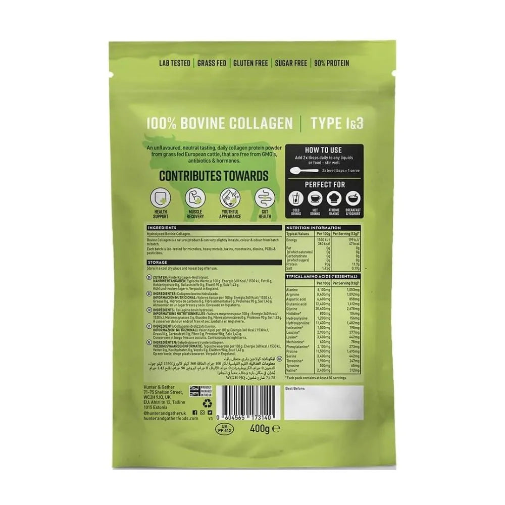 Hunter & Gather 100% Pure Collagen Peptides 400g