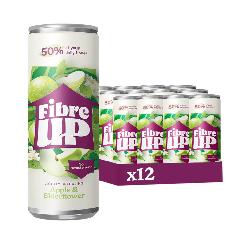 Fibre UP Apple & Elderflower Soft Drink 12 x 250ml