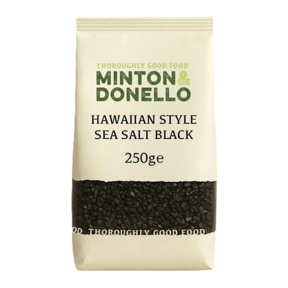 Minton & Donello Black Hawaiian Sea Salt 6 x 250g