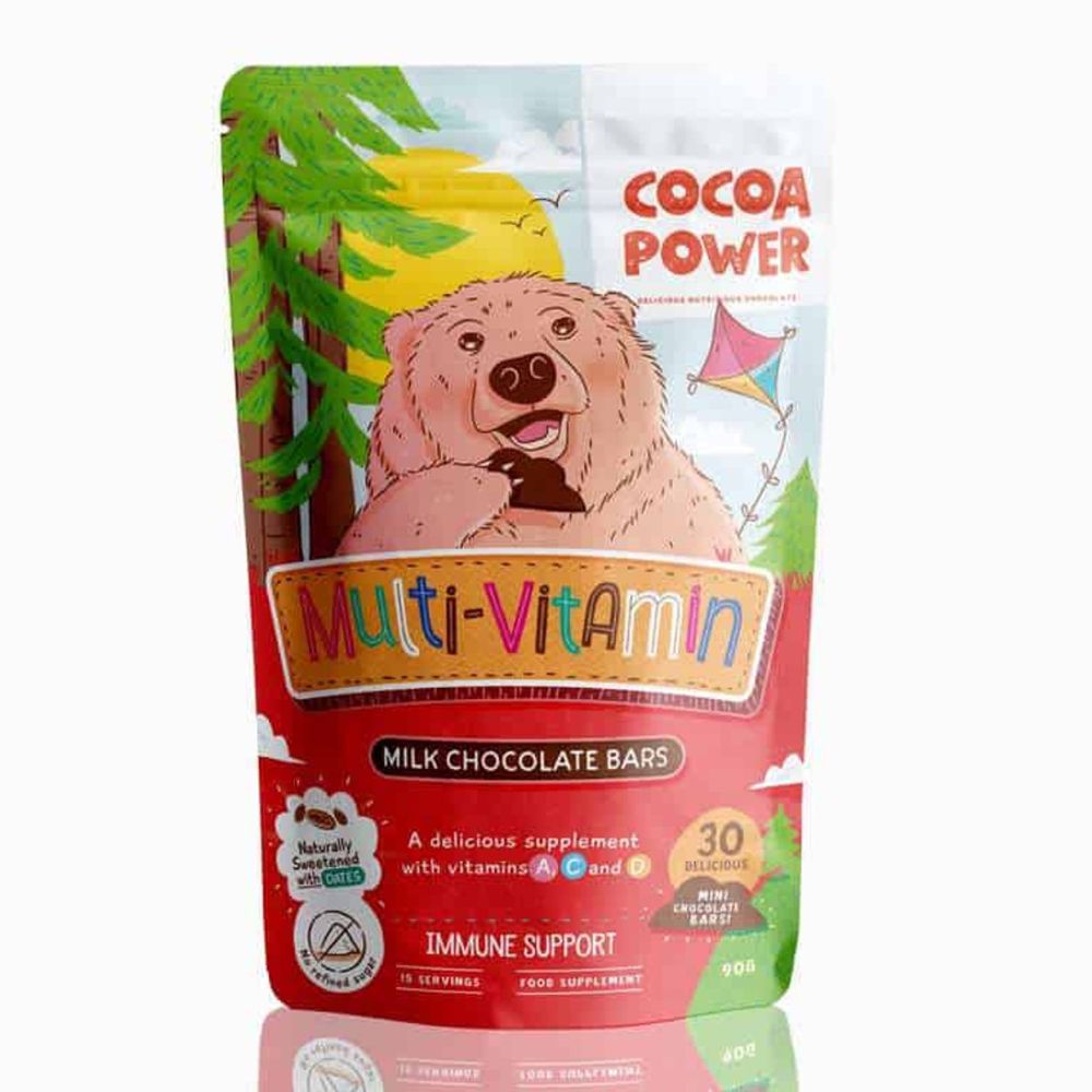 Cocoa Power Kids A, C & D Multivitamin Chocolate Clouds 105g