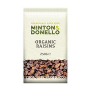 Minton & Donello Organic Raisins 6 x 250g