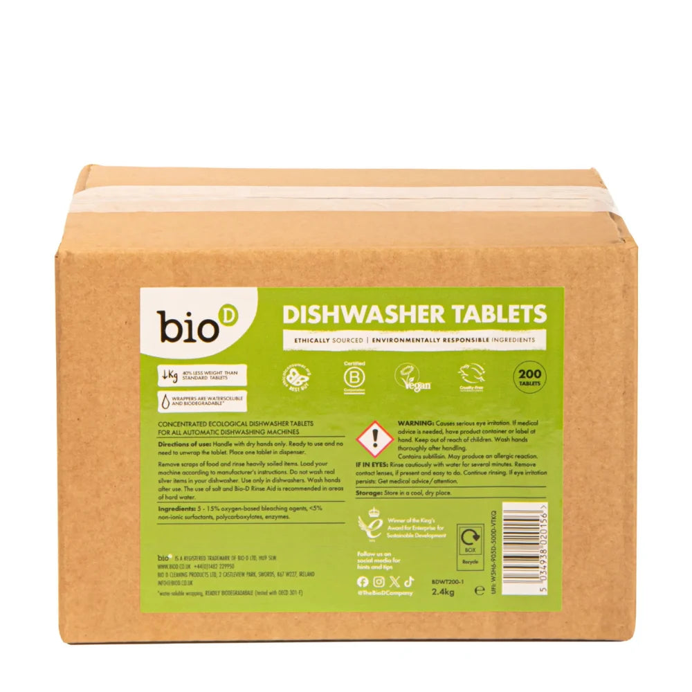 Bio-D Bulk Dishwasher 200 Tablets