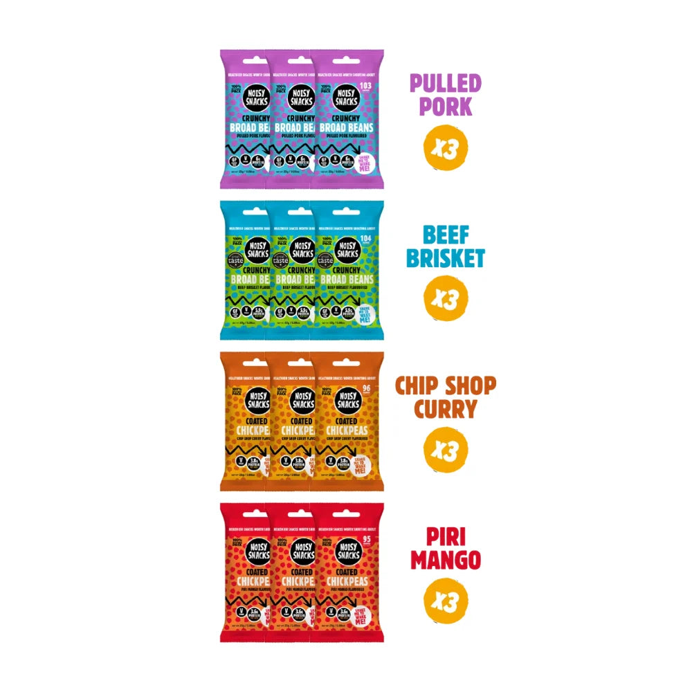 Noisy Snacks Taster Kit 12 x 25g