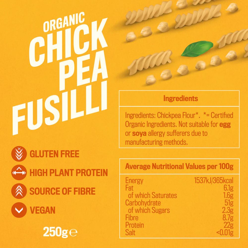 Profusion Organic Gluten Free Chickpea Penne 250g