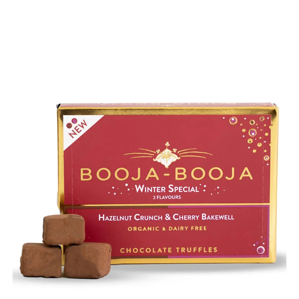 Booja-Booja Winter Hazelnut & Cherry Bakewell Eight Truffle Box 92g