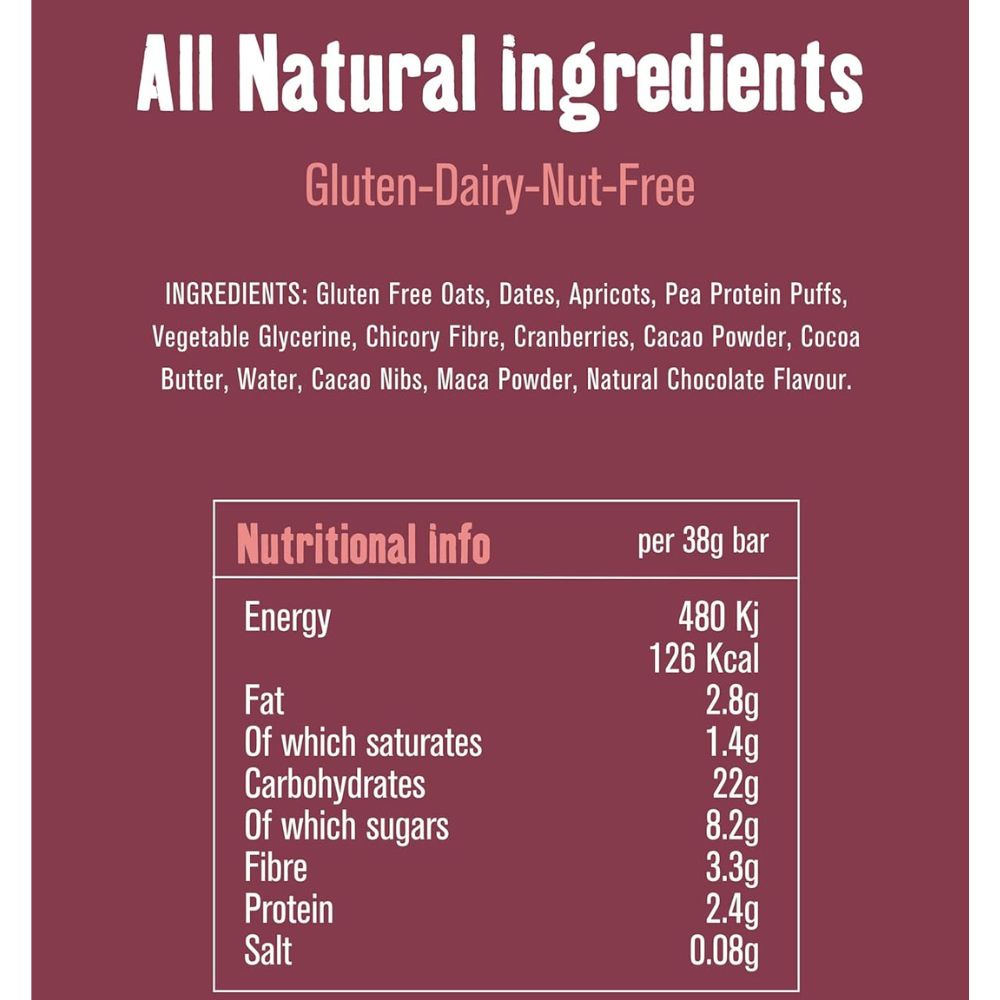 Creative Nature Oh Wow Cacao Chocolate Oatie Bar 20 x 38g