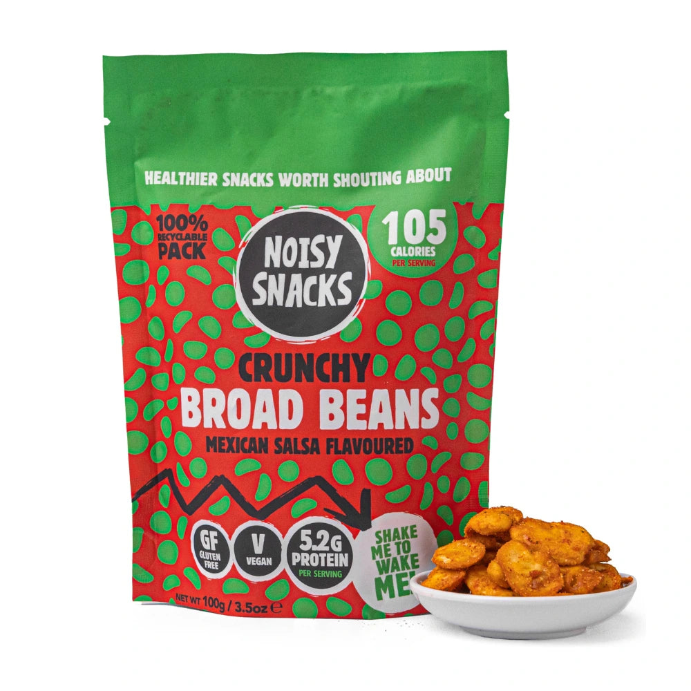Noisy Snacks Broad Beans Mexican Salsa 7 x 100g