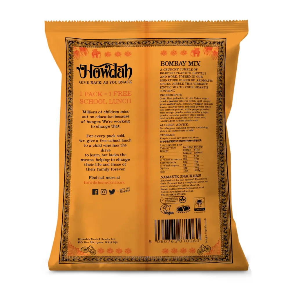 Howdah Bombay Mix 6 x 135g