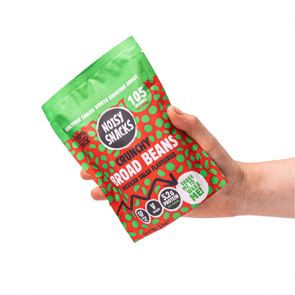Noisy Snacks Broad Beans Mexican Salsa 7 x 100g