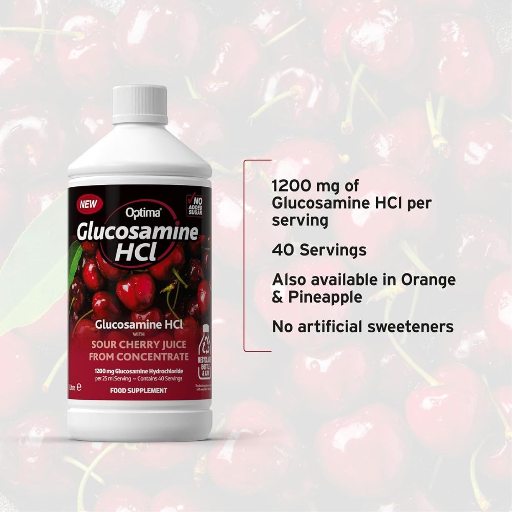 Optima Glucosamine HCL Cherry No Added Sugar 1 Litre