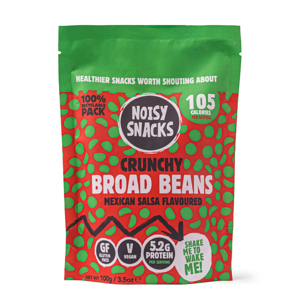 Noisy Snacks Broad Beans Mexican Salsa 7 x 100g