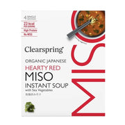 Clearspring Organic Hearty Red Miso Soup Sea Vegetables 4 x 8g