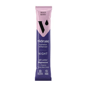 Vidrate Night supplement package with pink cap on a white background