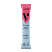 Vidrate hydration enhanced package with watermelon and raspberry flavor on a white background