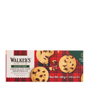 Box of Walker's Gluten Free Chocolate Chip Shortbread on a white background