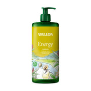 Weleda Energy shower gel bottle on a white background