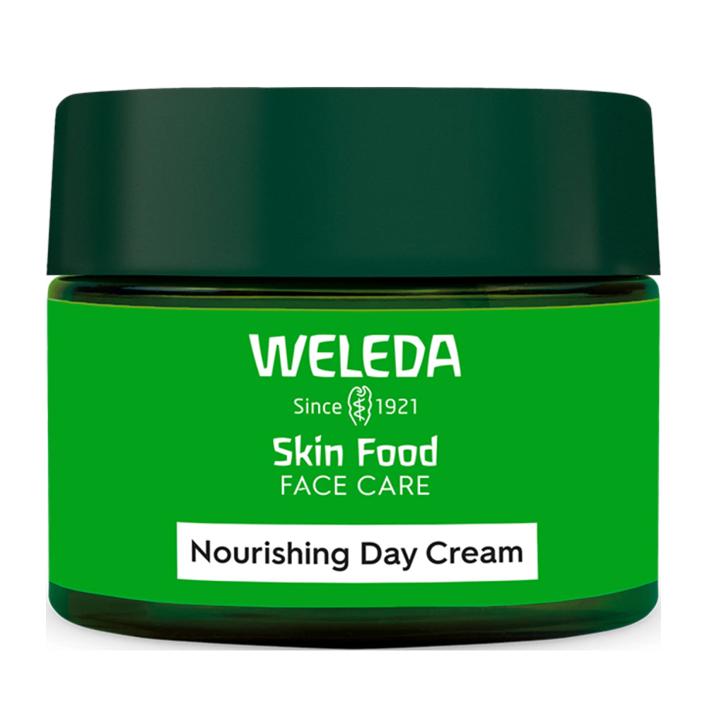 Weleda Skin Food Nourishing Day Cream jar on a white background