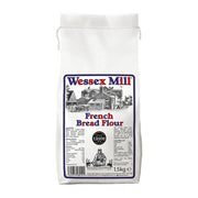 Bag of Wessex Mill French Bread Flour on a white background
