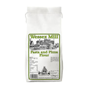 Wessex Mill Pasta and Pizza Flour packaging on a white background