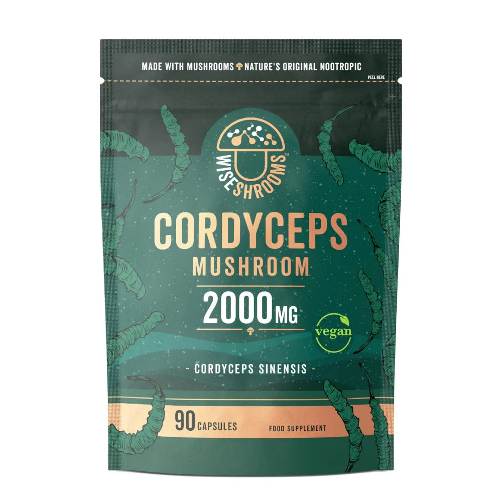 Wiseshrooms Cordyceps 2000mg 90 Capsules