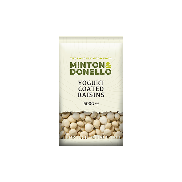 Minton & Donello Yoghurt Coated Raisins 6 x 500g