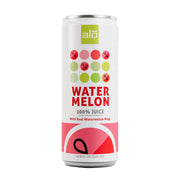 Alo Watermelon juice can on a white background