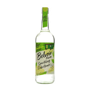 Bottle of Belvoir Farm Sparkling Elderflower on a white background