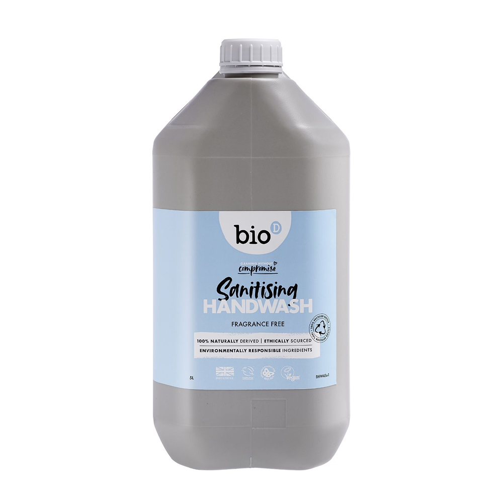 Bio-D Fragrance Free Cleansing Hand Wash 5 Litre