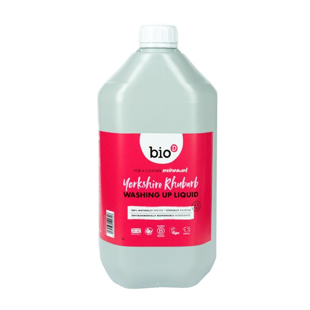 Bio-D York Rhubarb Washing Up Liquid 5 Litre