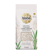 Biona Organic Long Grain Italian White Rice  500g