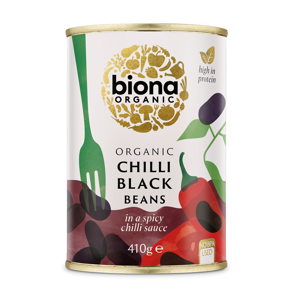 Biona Organic Chilli Black Beans 410g